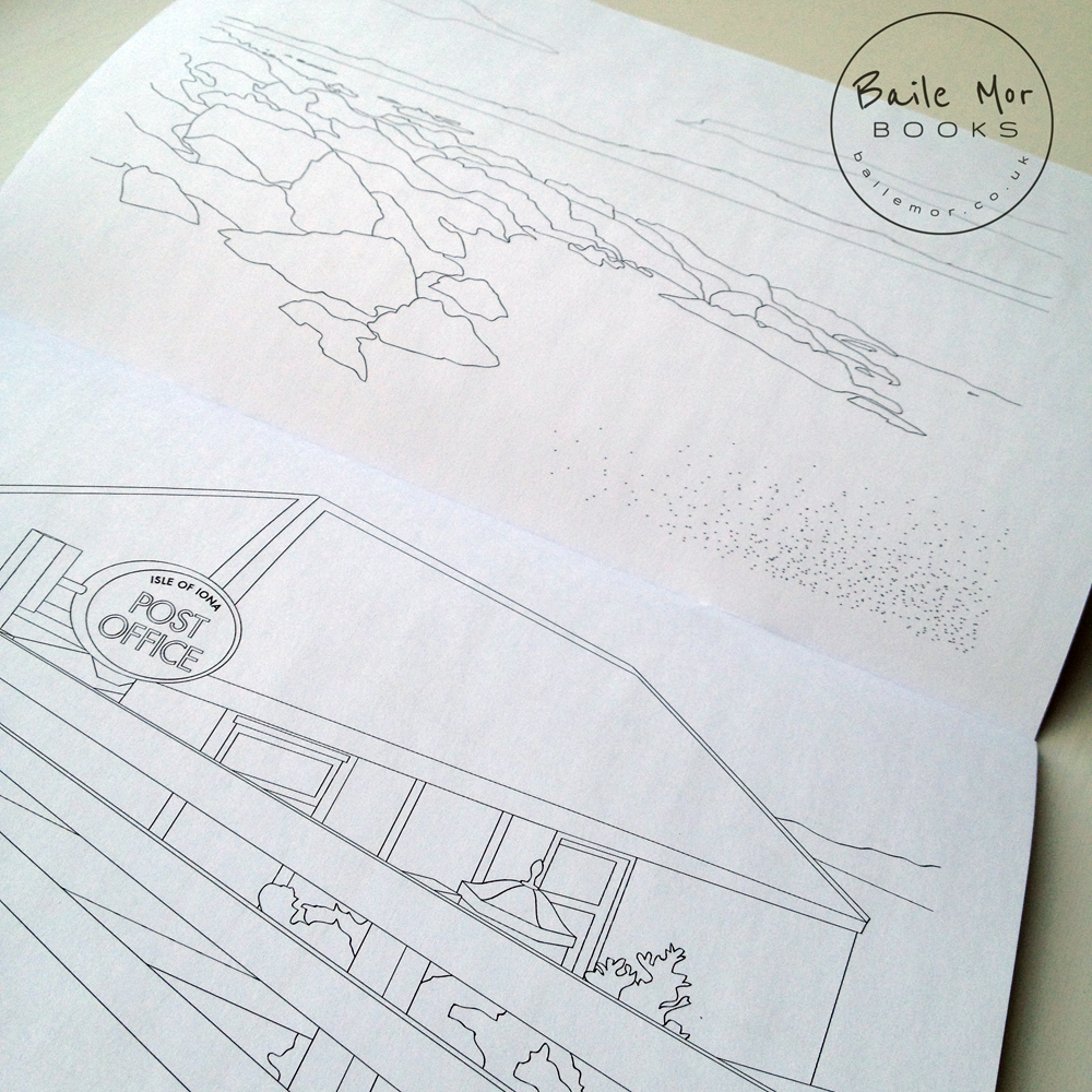 Baile Mor Isle of Iona Colouring Book - the Mull and Iona Shop